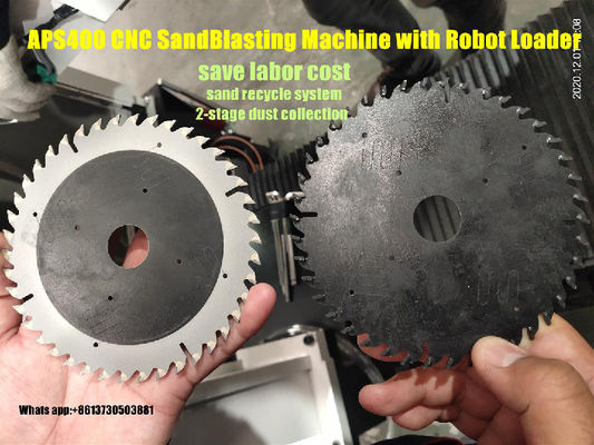 Accurate Saw Blade CNC Sandblasting Machine With Robot