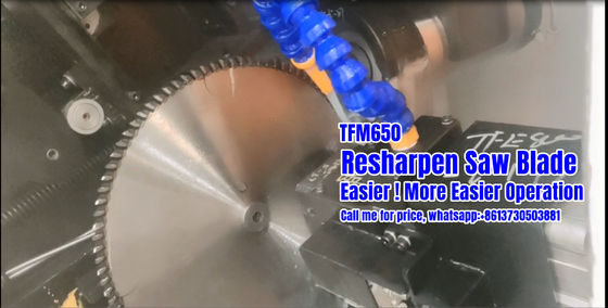 TFM650 CNC Circular Tct Saw Blade Grinding Machine For Resharpening